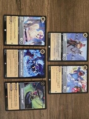 Disney Lorcana Winterspell Chapter 11 Trading Card Game Bundle - 5 Cards